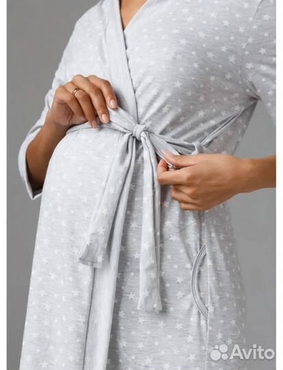 Халат и сорочка для беременных и кормящих