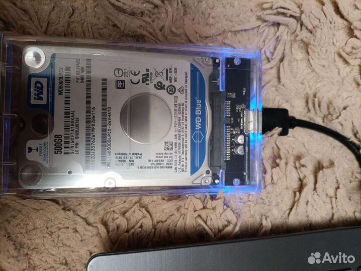 Внешний жесткий диск HDD WD500gb