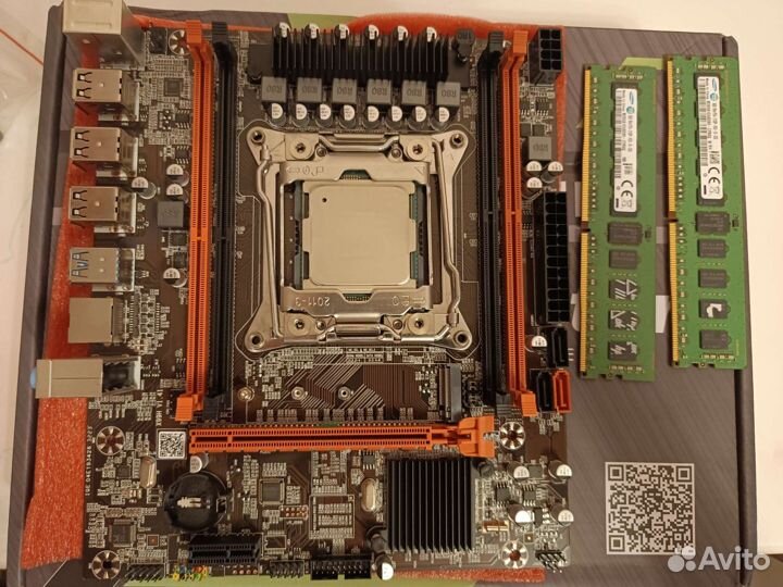 Новый комплект x99 2011v3 Xeon E5 2640v4 16gb DDR4