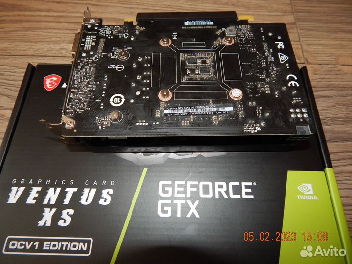 Видеокарта MSI Geforce Gtx 1650/4Гб/DDR6,Новая