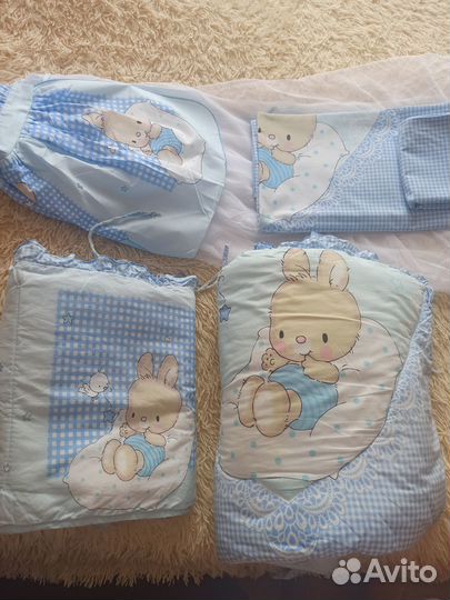 Балдахин,бортики в кроватку,постельное белье