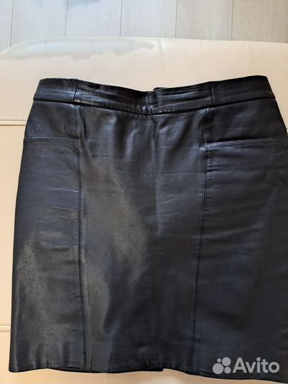 Кожаная юбка