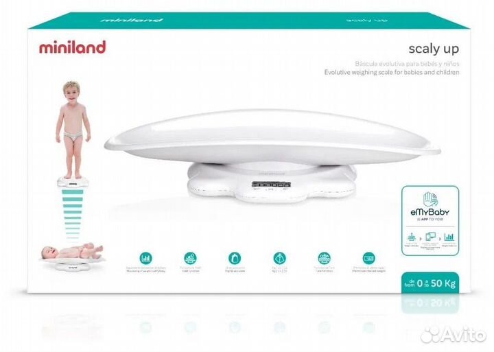 Весы детские miniland scaly UP со съемным лотком