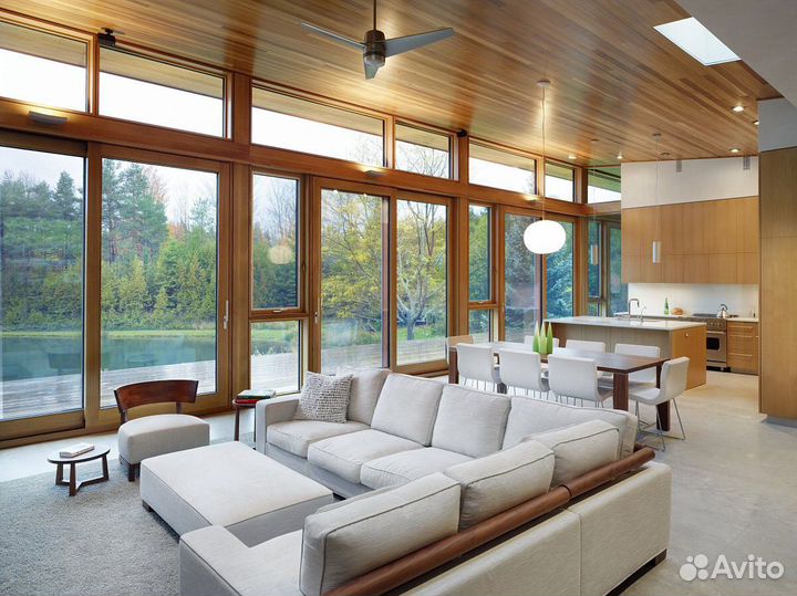 Деревянные евроокна на заказ с установкой