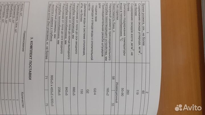 Газовый котел напольный бу