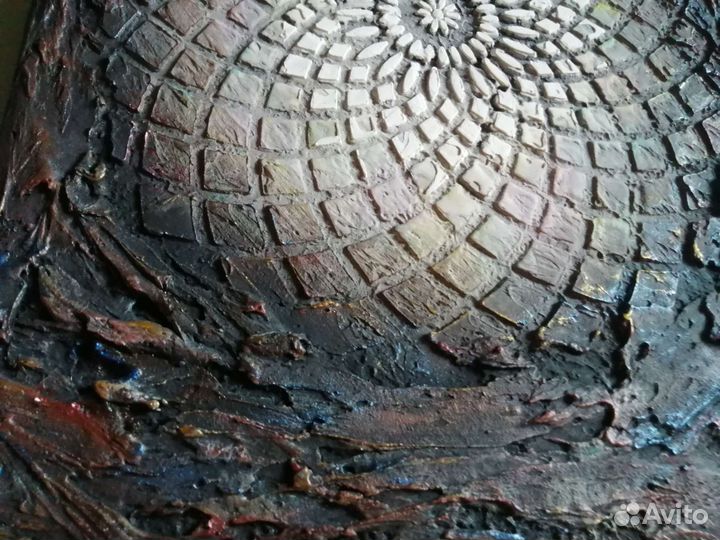 Интерьерная фактурная картина 40х40 см