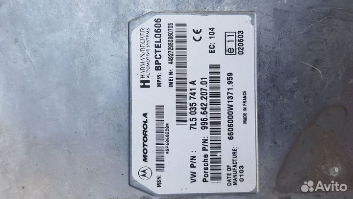 Блок управления телефона Porsche Cayenne Каен 955