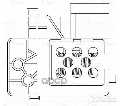 Резистор вент. LADA vesta (15) /renault logan I