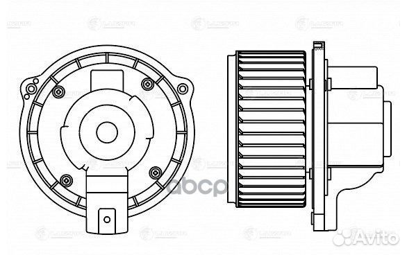 Э/вентилятор отоп. для а/м Lifan Solano (10) /X60