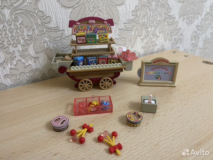 Sylvanian families наборы ярмарка и разные тележки