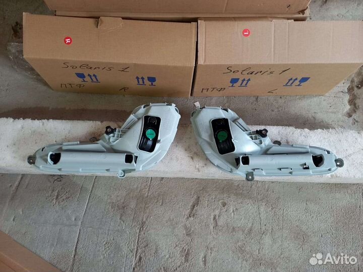 Hyundai solaris 1 противотуманная фара передний