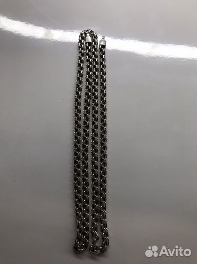 Серебряная цепь бисмарк 60 см
