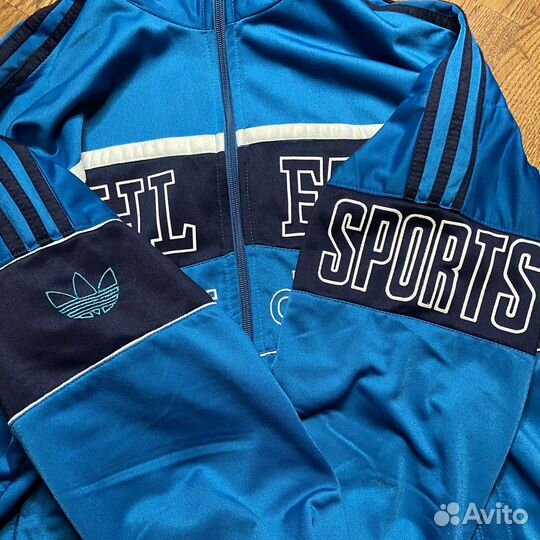 Adidas big logo vintage олимпийка