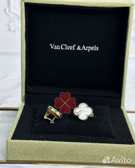 Серьги Ван клиф Van Cleef золото 585