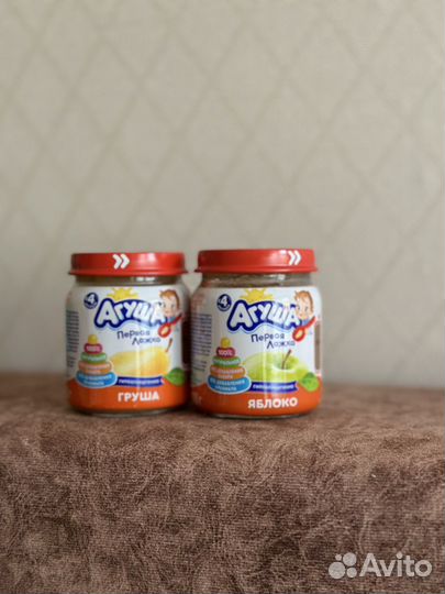 Детское фруктовое пюре агуша