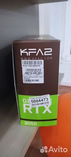Видеокарта KFA2 GeForce RTX3050 X Black 8 гб