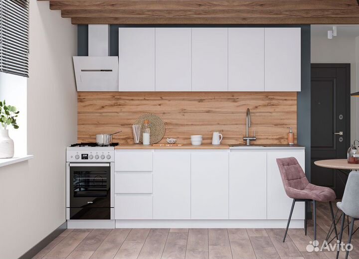 Кухня белая 2 метра новая в наличии