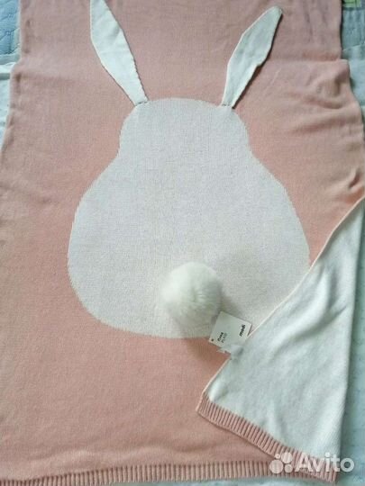 Плед детский вязаный (новый)