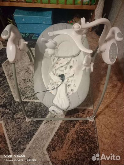 Детские электронные качели для новорожденных