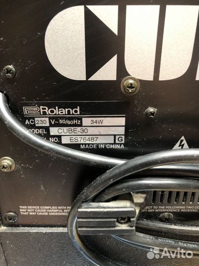 Комбоусилитель roland cube 30