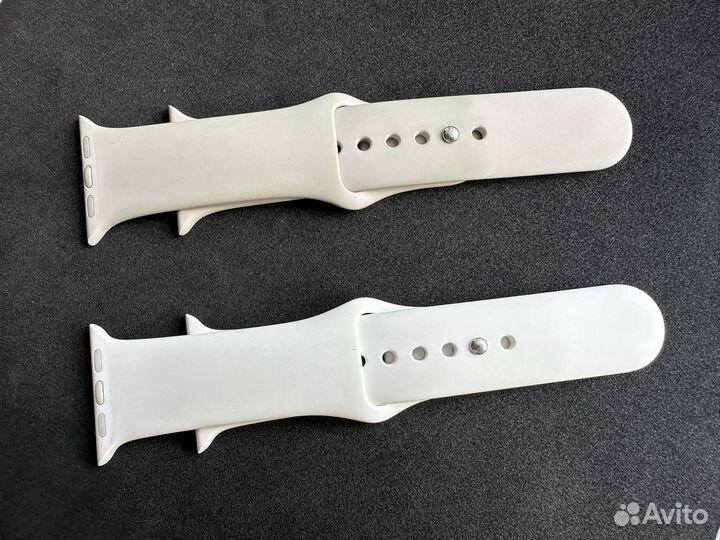 Starlight и белые ремешки apple watch 41 40mm