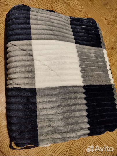 Плед травка плюшевый подарок