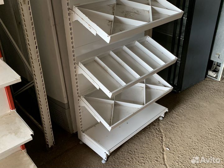 Стеллаж торговый пристенный кондитерский 100/50/21