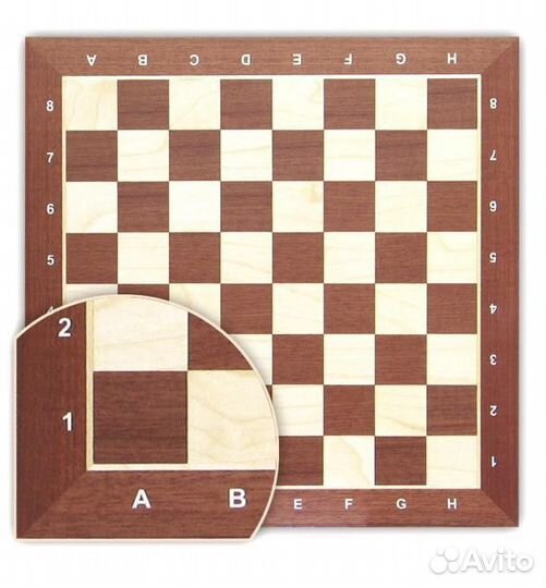 Шахматная доска деревянная нескладная большая №6