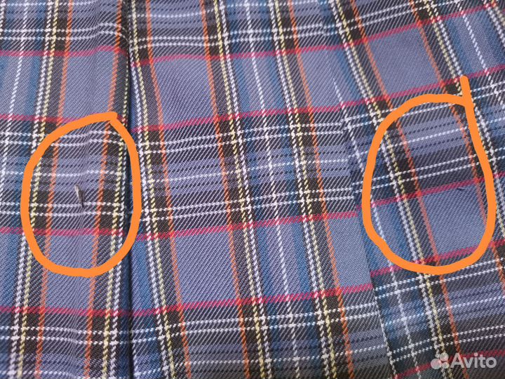 Юбка школьная в клетку