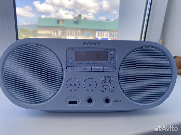 Магнитола Sony ZS-PS50 голубой