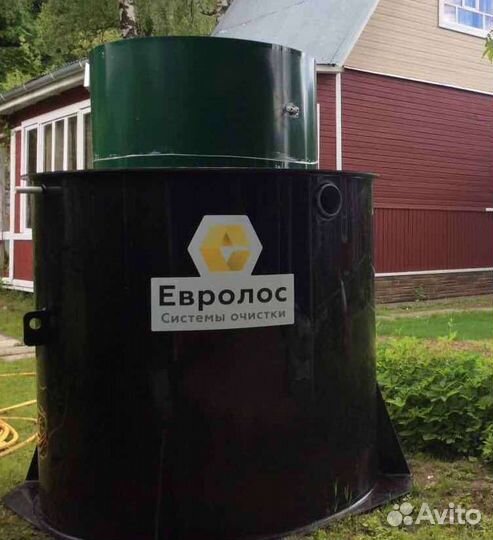 Септик Евролос Био 4.Установка, монтаж под ключ
