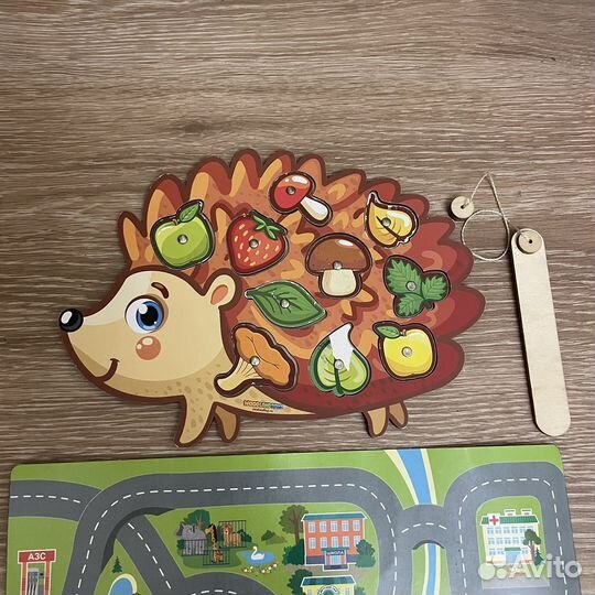 Пазлы вкладыши, магнитная игра 0-3 года