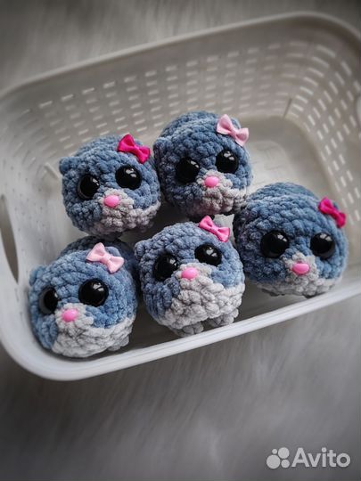 Плюшевая игрушка грустный хомяк