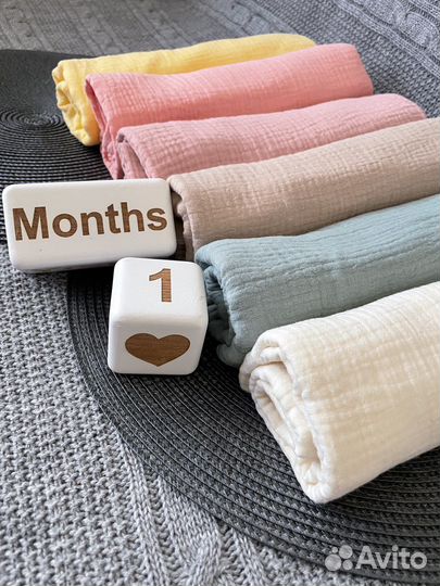 Муслиновые пеленки новые