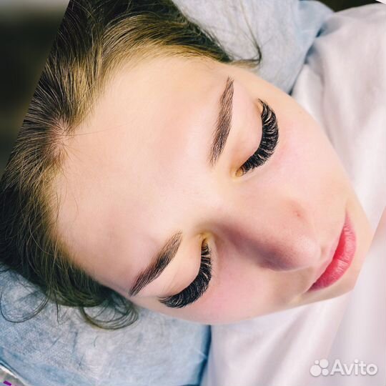 Наращивание ресниц, биоламинирование ресниц