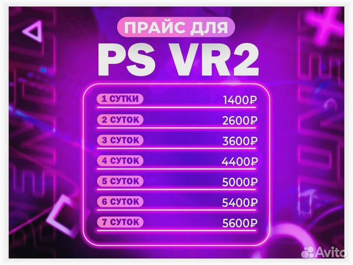 Aрeндa PlayStation VR 2 (без залога)