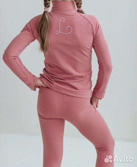 Костюм для фигурного катания 116 розовый