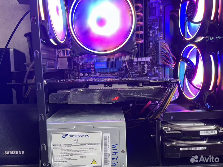 Видеокарта asus radeon strix RX570 4gb
