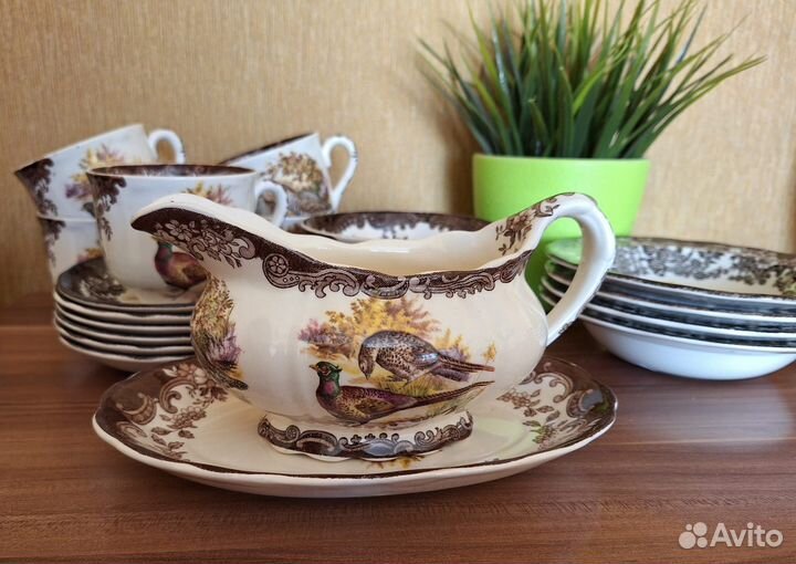 Посуда фарфор винтаж Англия Palissy Game