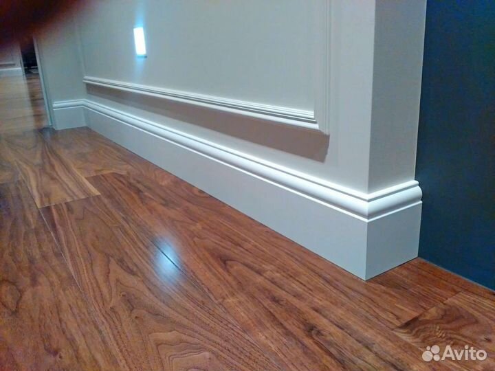 Установка плинтуса мдф дюрополимер покраска