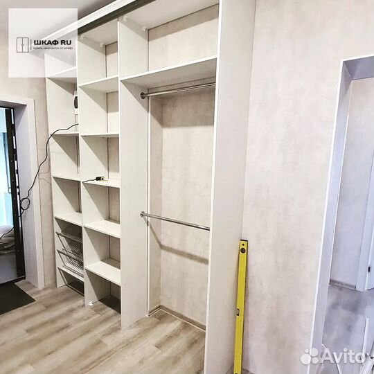 Шкаф распашной с фрезерованными фасадами