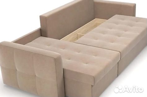 Угловой Диван-Еврокнижка с механизмом Тик-Так