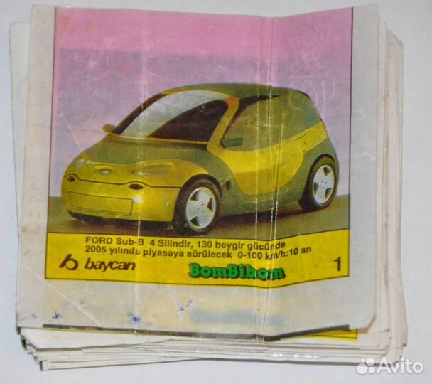 Вкладыши Bombibom(baycan). Серия с 1 по 49