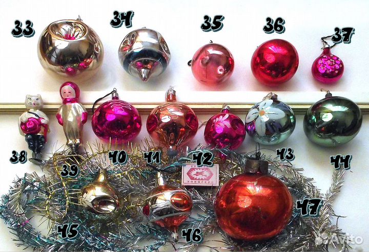 Елочные игрушки из СССР