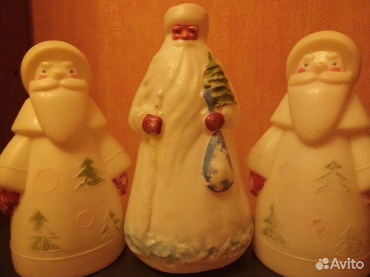 Снегурочки и деды морозы СССР пластик