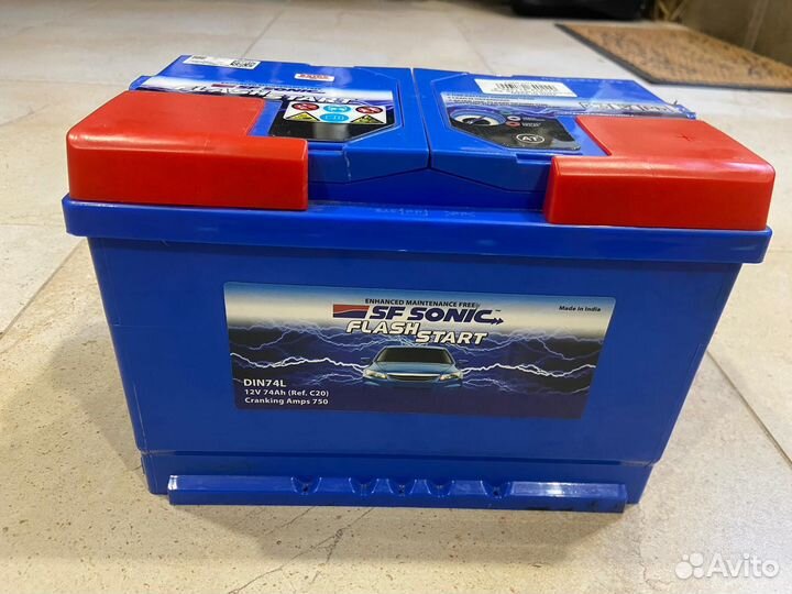 Аккумулятор exide SF sonic Flash Start 74Ah 750A