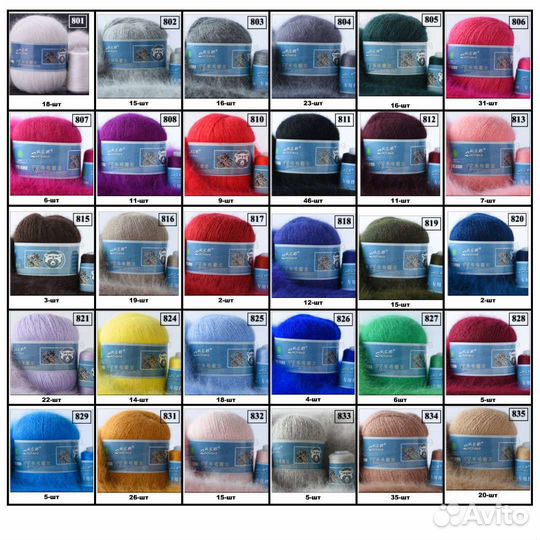 Пряжа Пух норки