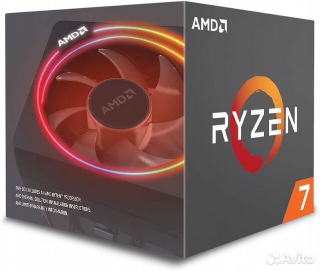 Процессор Ryzen 2700x box 8 ядер 16 потоков