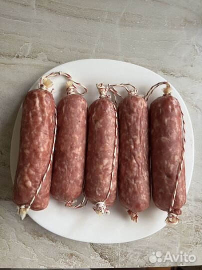 Домашняя колбаса,сервелат,куриная,Из Индейки