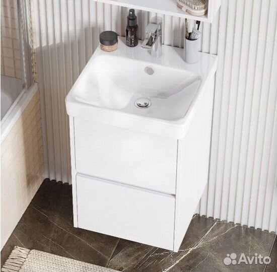 Тумба с раковиной 1A2516K0SD010 Сканди 45 Белый/1